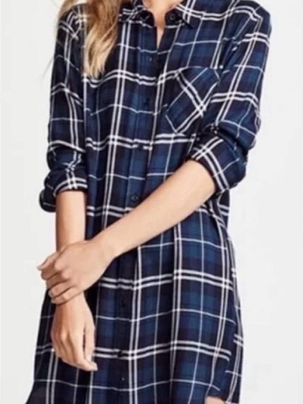 NWT Rails Bianca Plaid Flannel Shirtdress